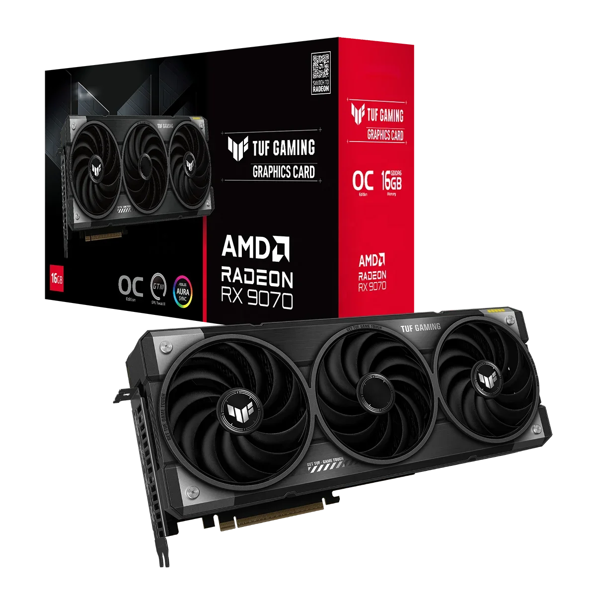 2025 TUF Gaming Radeon RX 9070 – обзор и цена Triple Fan Gaming Graphics Card 16Gb